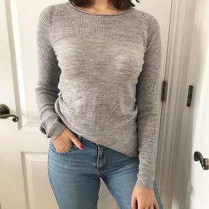 Grey long sleeve shirt